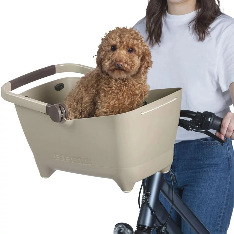 BASIL Buddy KF kerékpár kisállatszállító kosár - barna - 6