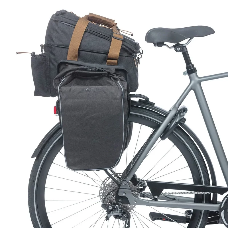 BASIL Miles XL Pro kerékpár csomagtartó táska - fekete/szürke - 7