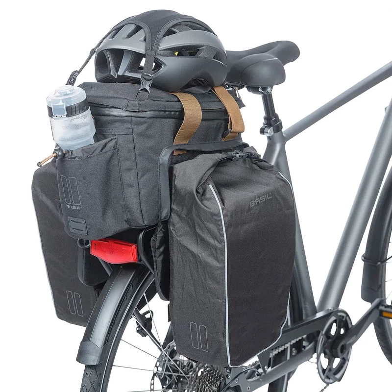BASIL Miles XL Pro kerékpár csomagtartó táska - fekete/szürke - 8