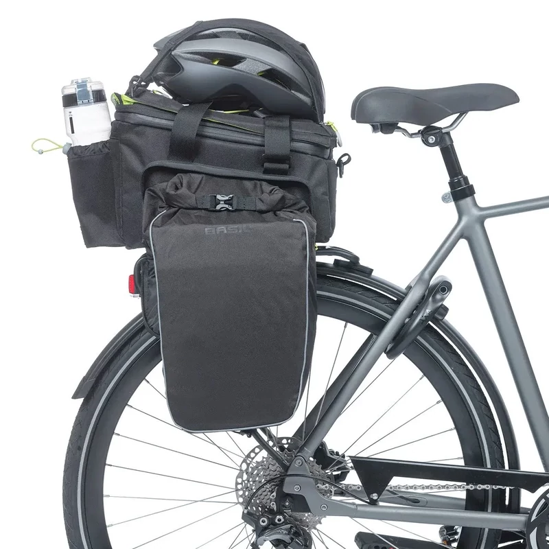 BASIL Miles XL Pro kerékpár csomagtartó táska - fekete/lime - 9