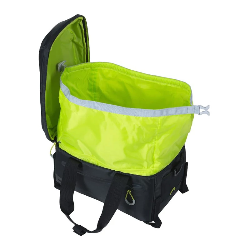 BASIL Miles kerékpár csomagtartó táska - fekete/lime - 5
