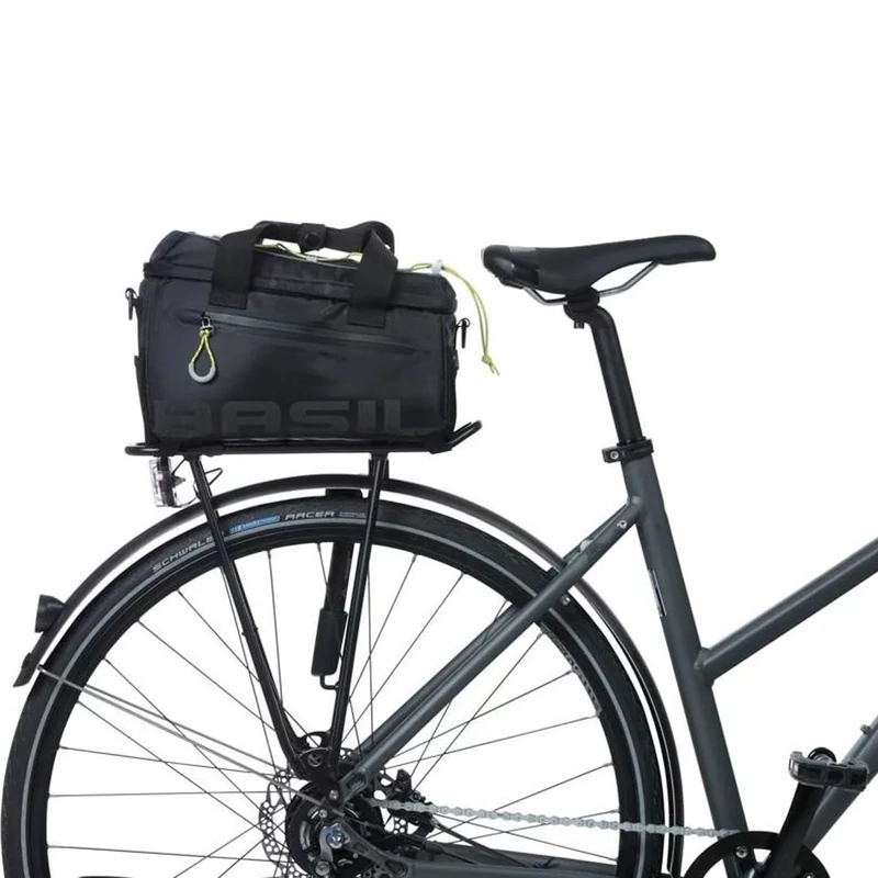 BASIL Miles kerékpár csomagtartó táska - fekete/lime - 6