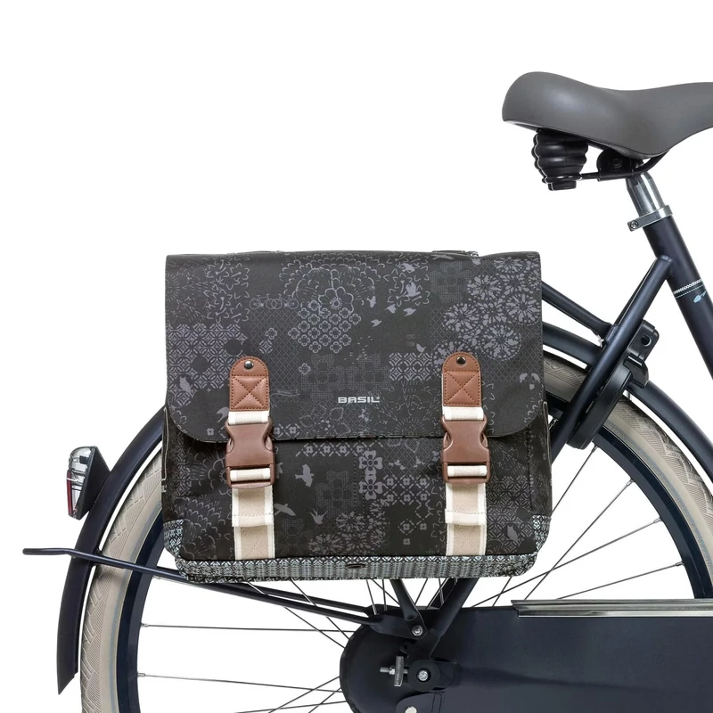 BASIL Bohéme Double kerékpár oldaltáska - fekete - 6