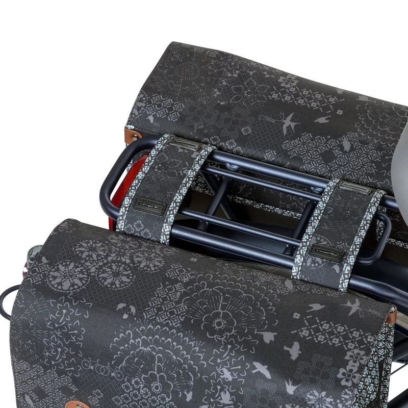 BASIL Bohéme Double kerékpár oldaltáska - fekete - 7