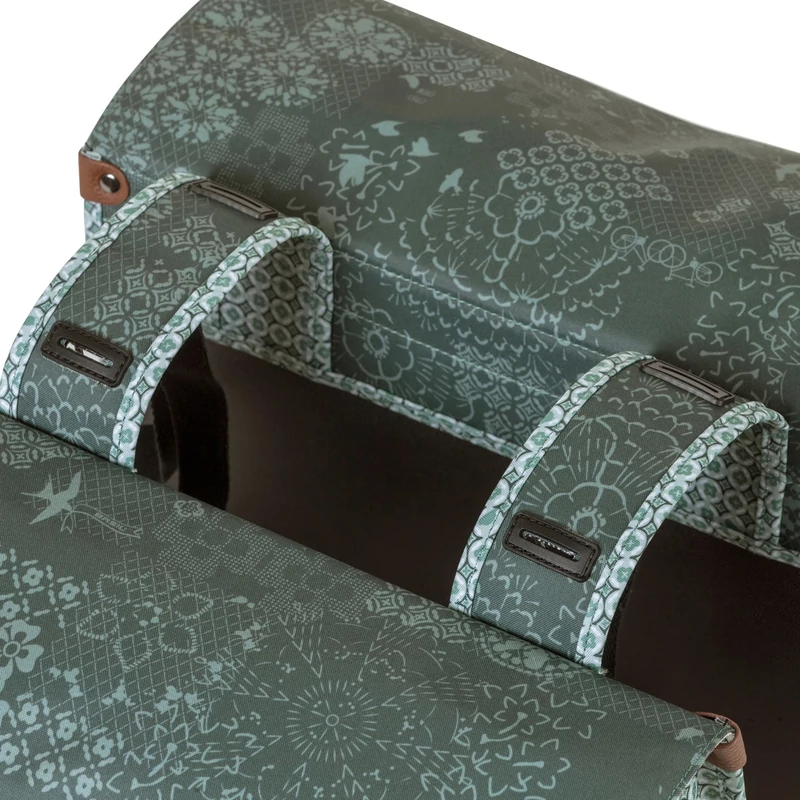 BASIL Bohéme Double kerékpár oldaltáska - zöld - 4