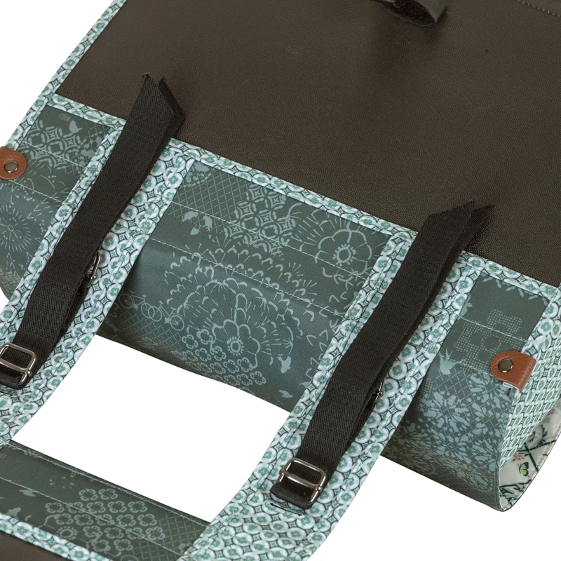 BASIL Bohéme Double kerékpár oldaltáska - zöld - 5