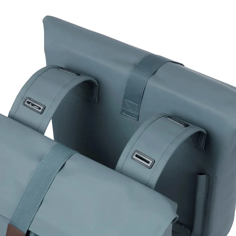 BASIL City Double Vegan kerékpár oldaltáska - kék - 4