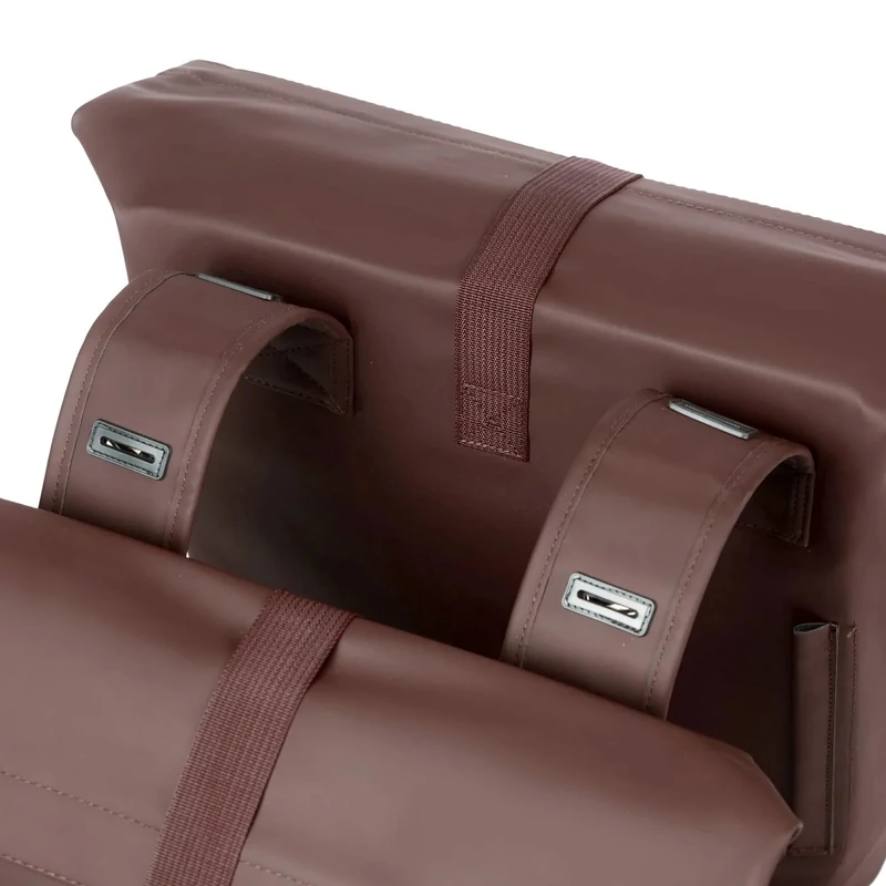 BASIL City Double Vegan kerékpár oldaltáska - barna - 4