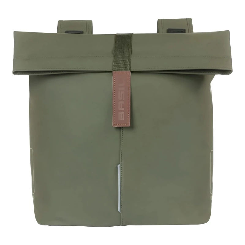 BASIL City Double Vegan kerékpár oldaltáska - zöld - 2