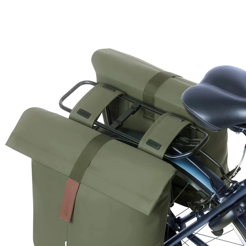 BASIL City Double Vegan kerékpár oldaltáska - zöld - 7