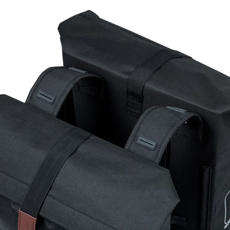 BASIL City Double kerékpár oldaltáska - fekete - 4