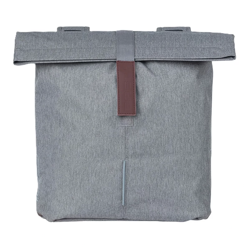 BASIL City Double kerékpár oldaltáska - szürke - 2