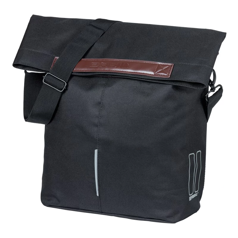 BASIL City Shopper MIK kerékpár oldaltáska - fekete