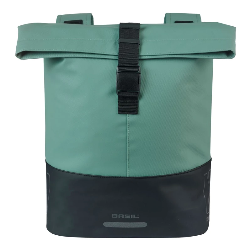 BASIL Cove Double kerékpár oldaltáska - zöld - 2