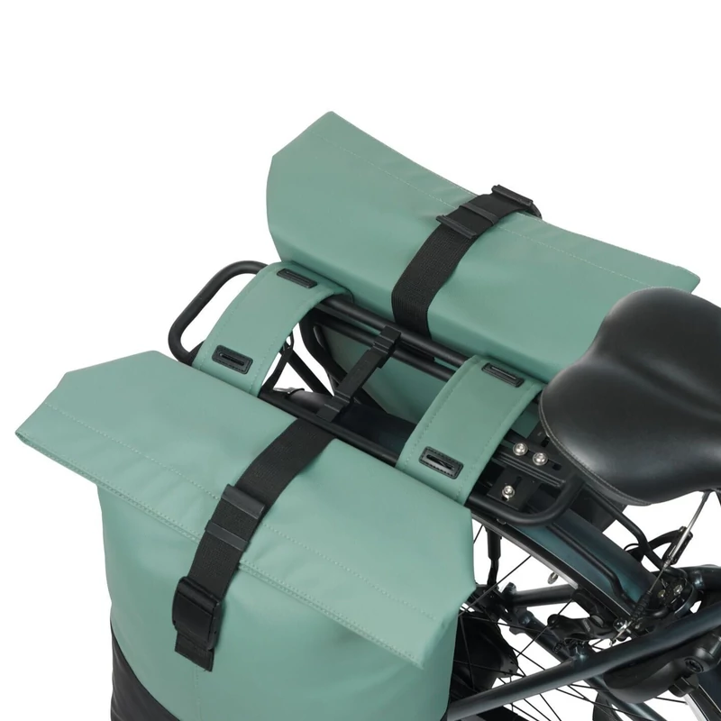 BASIL Cove Double kerékpár oldaltáska - zöld - 6