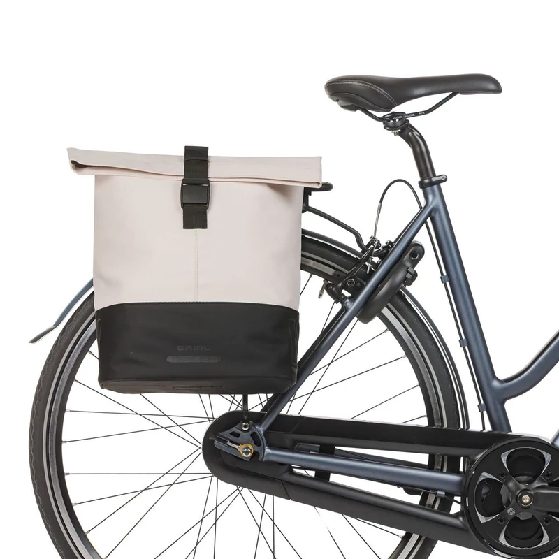 BASIL Cove Double kerékpár oldaltáska - fehér - 5