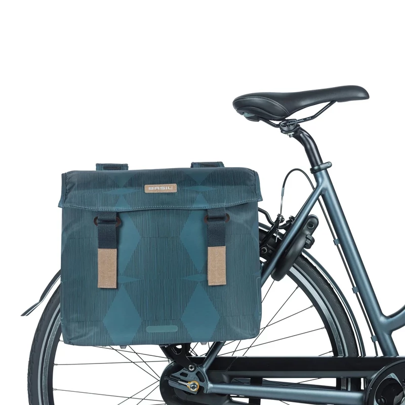 BASIL Elegance Double kerékpár oldaltáska - kék - 6