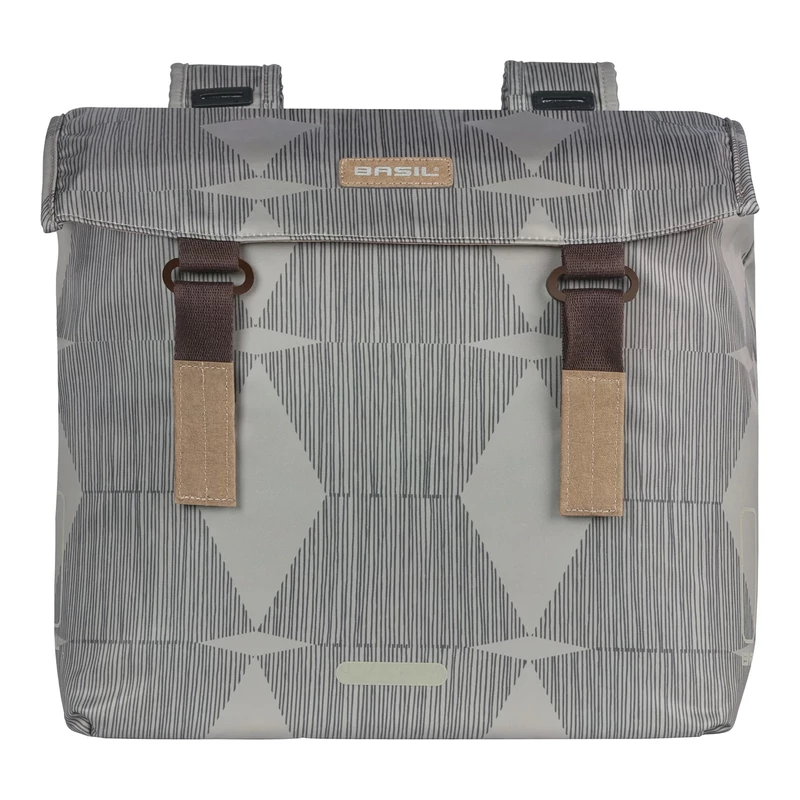 BASIL Elegance Double kerékpár oldaltáska - szürke - 2