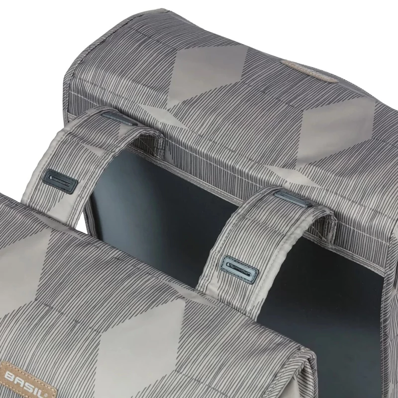 BASIL Elegance Double kerékpár oldaltáska - szürke - 4