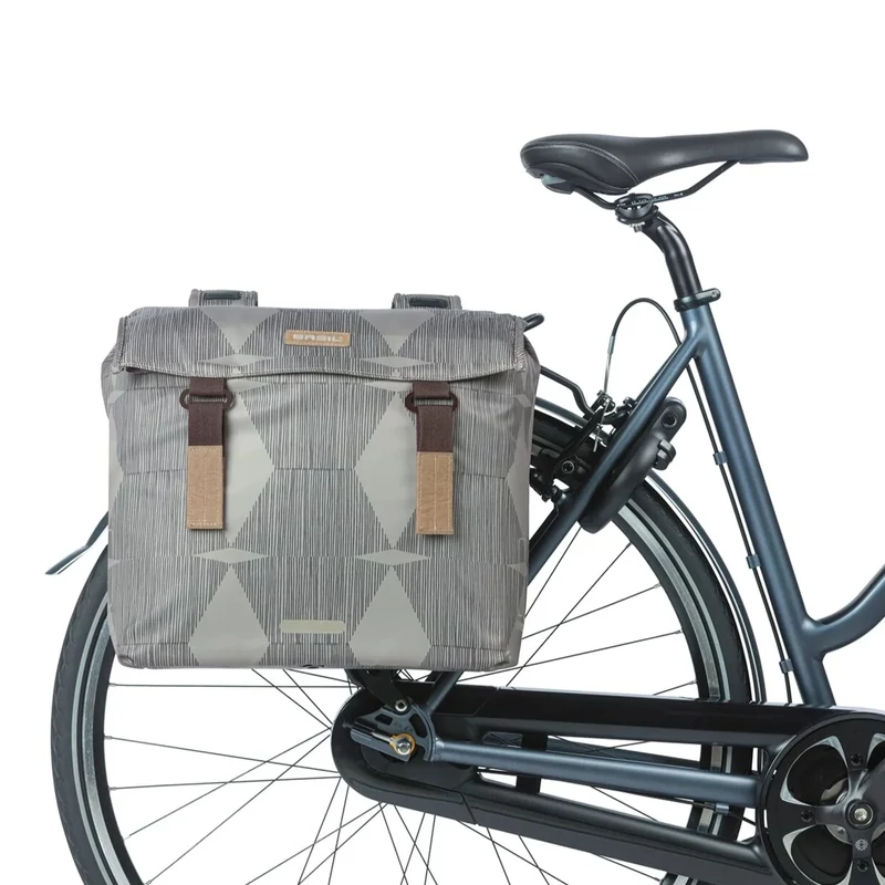 BASIL Elegance Double kerékpár oldaltáska - szürke - 6