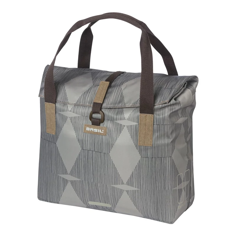 BASIL Elegance Shopper kerékpár oldaltáska - szürke