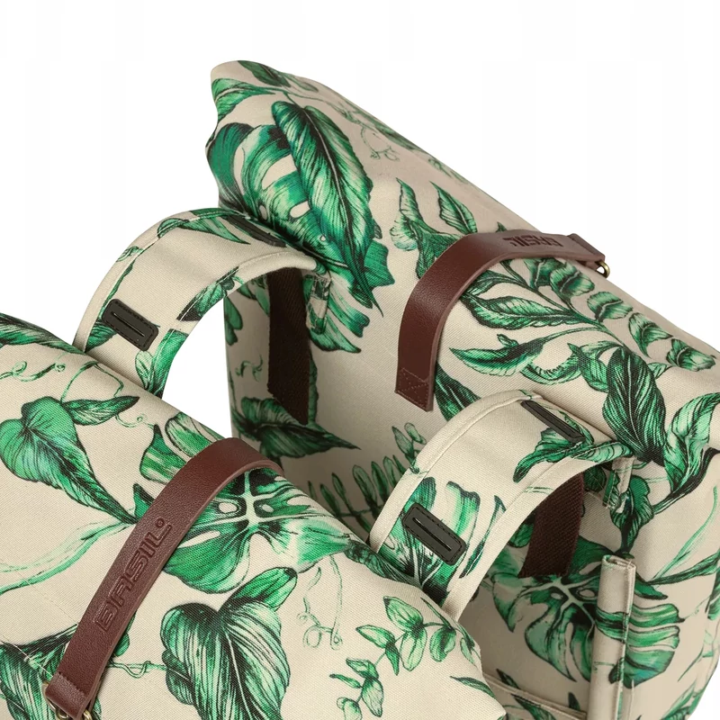 BASIL Ever-Green Double kerékpár oldaltáska - bézs - 4