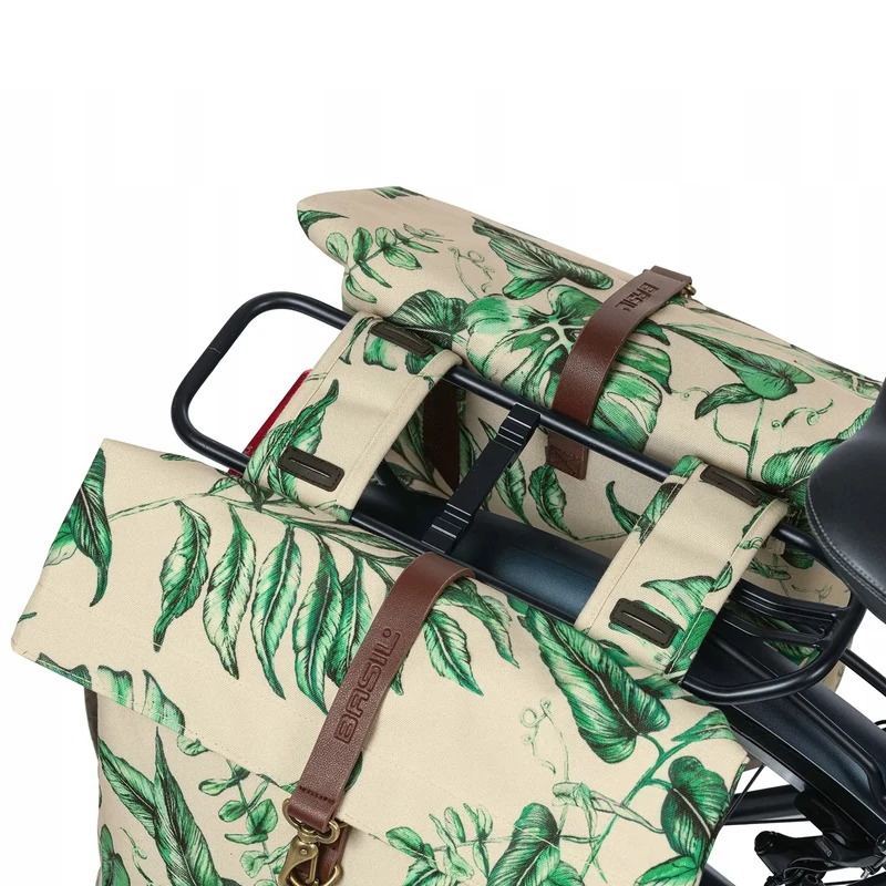 BASIL Ever-Green Double kerékpár oldaltáska - bézs - 7