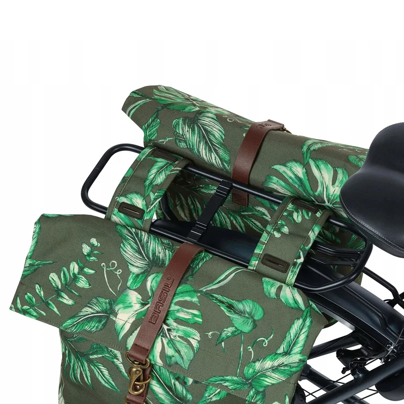 BASIL Ever-Green Double kerékpár oldaltáska - zöld - 7