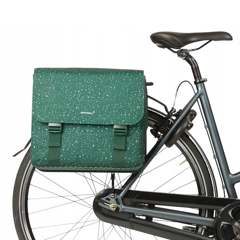 BASIL Flair Double kerékpár oldaltáska - zöld - 6