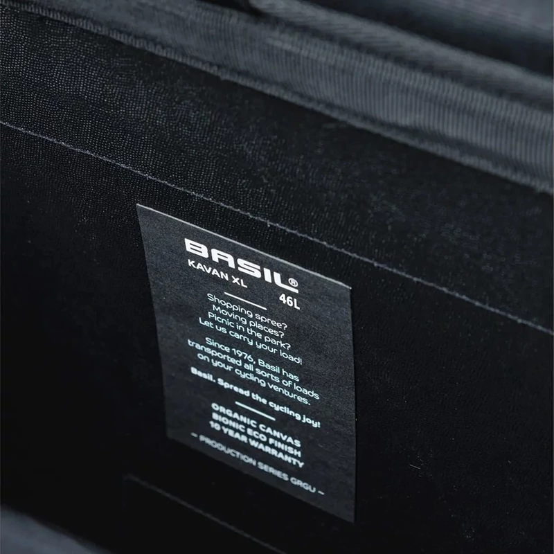 BASIL Kavan Eco Classic Rounded kerékpár oldaltáska - 6