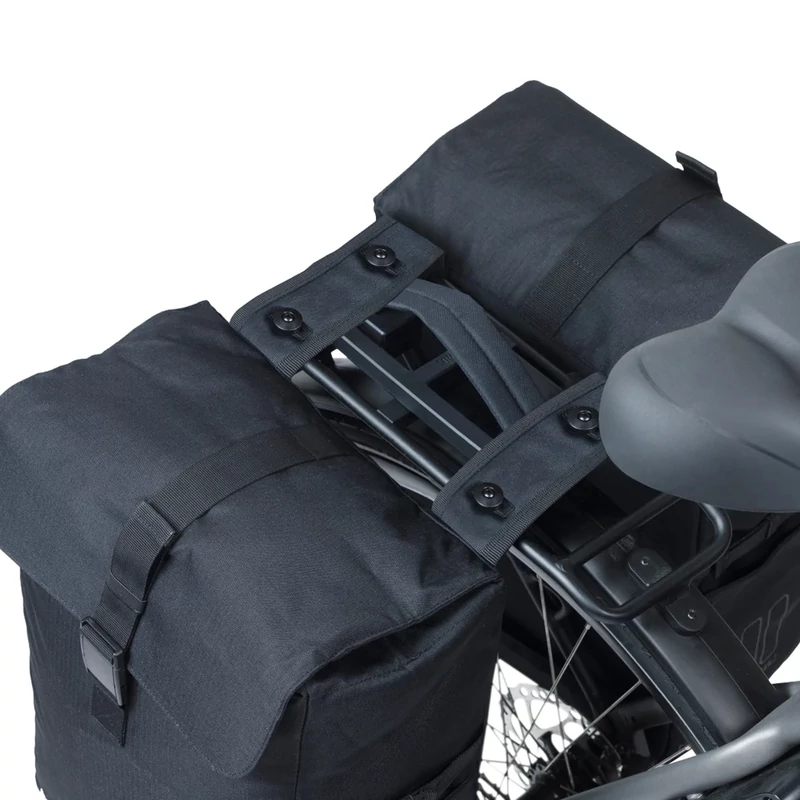 BASIL Move Double MIK kerékpár oldaltáska - fekete - 6