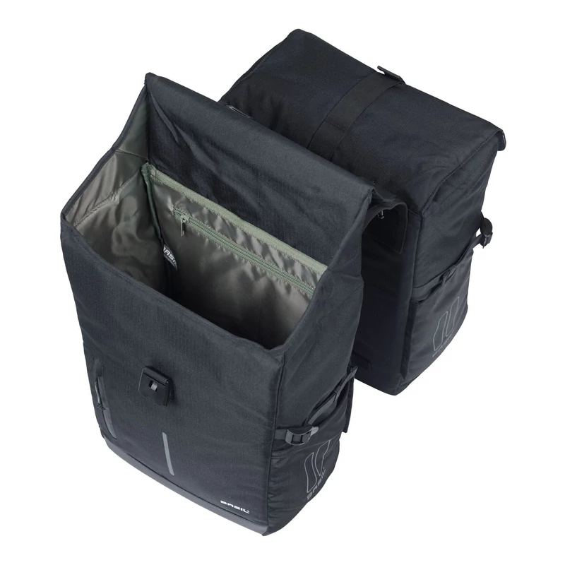 BASIL Move Double kerékpár oldaltáska - fekete - 3