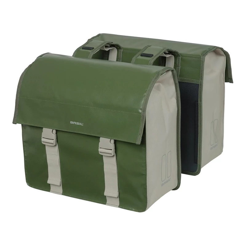 BASIL Urban Load Double kerékpár oldatáska - zöld