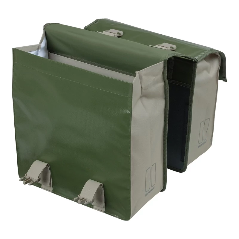 BASIL Urban Load Double kerékpár oldatáska - zöld - 3