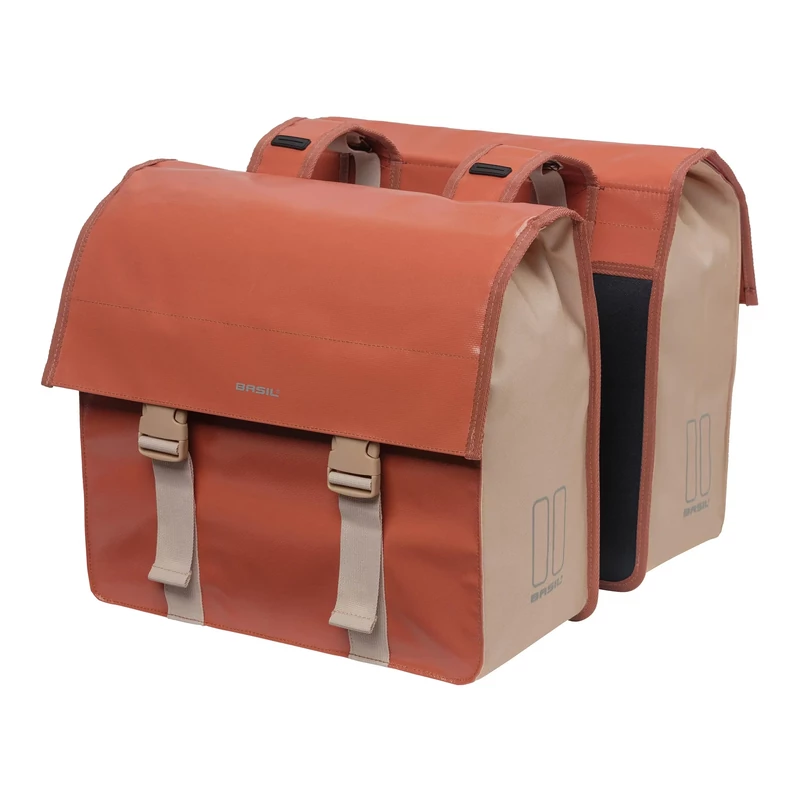 BASIL Urban Load Double kerékpár oldatáska - vörös