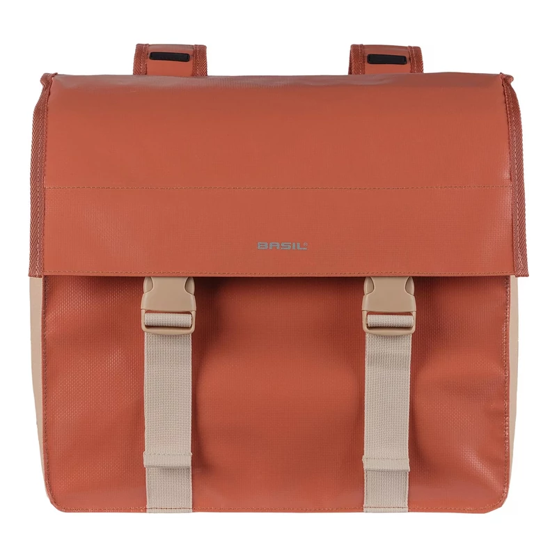 BASIL Urban Load Double kerékpár oldatáska - vörös - 2