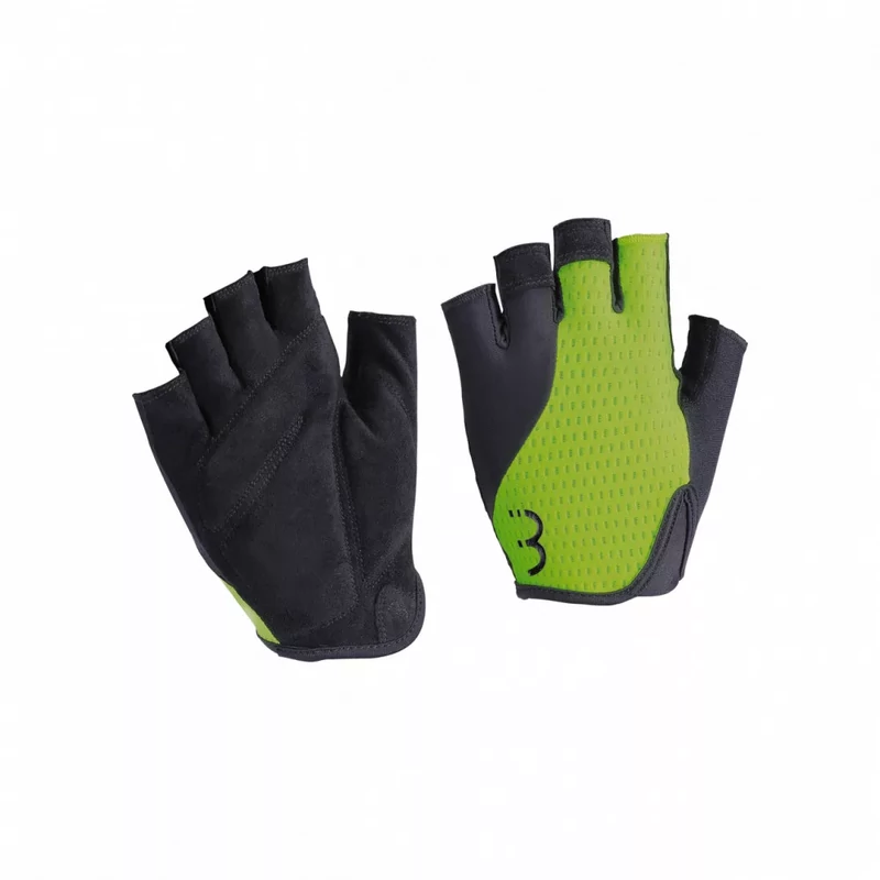 BBB Racer kerékpáros kesztyű - sárga - S