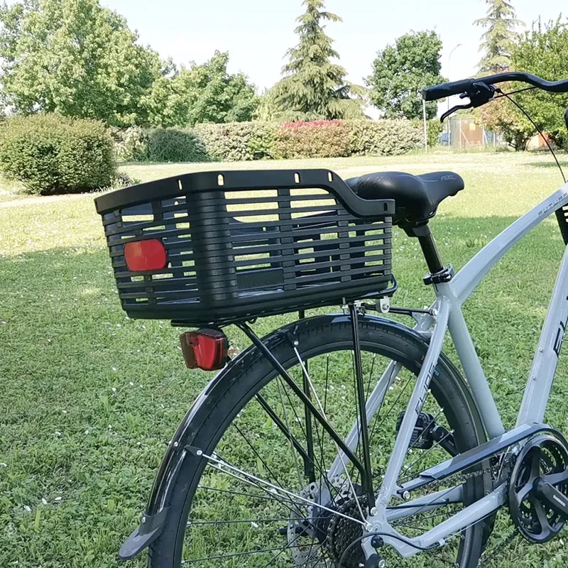 BELLELLI Zig Zag hátsó erékpár kosár - fekete - 6