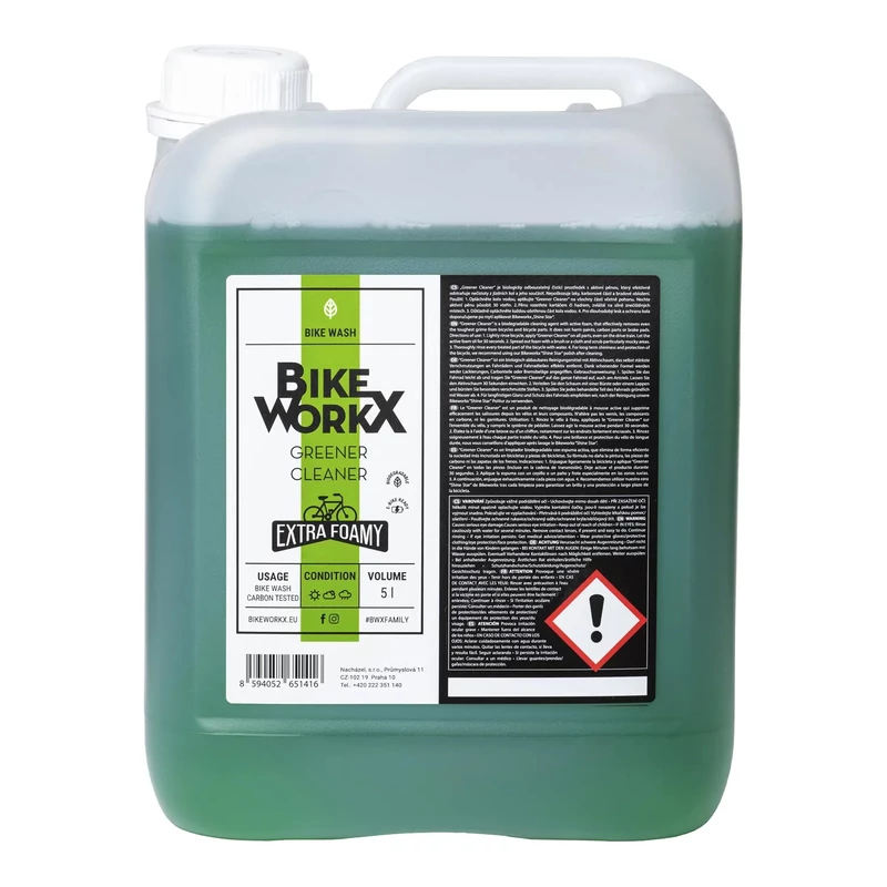 BIKEWORKX Greener Cleaner kerékpár tisztítóhab - 5000 ml