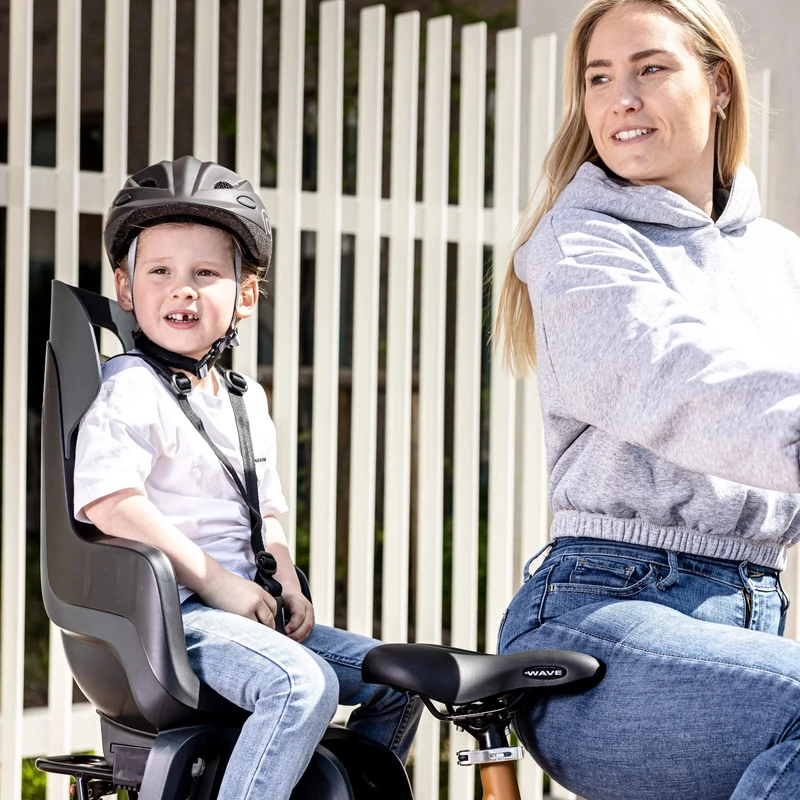 BOBIKE GO Maxi kerékpár gyerekülés csomagtartóra - fekete - 7