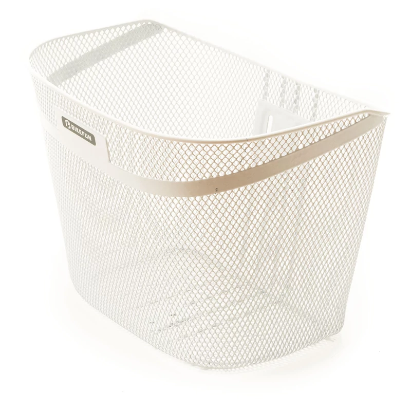 BIKEFUN BASIC első kosár kerékpárra, fehér