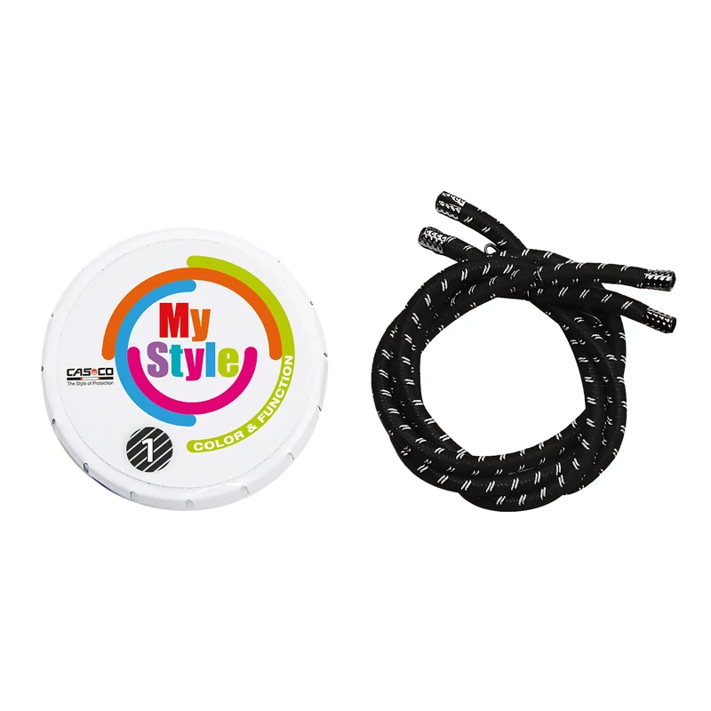 CASCO MyStyle Reflex kerékpáros sisak díszcsík - fekete - S