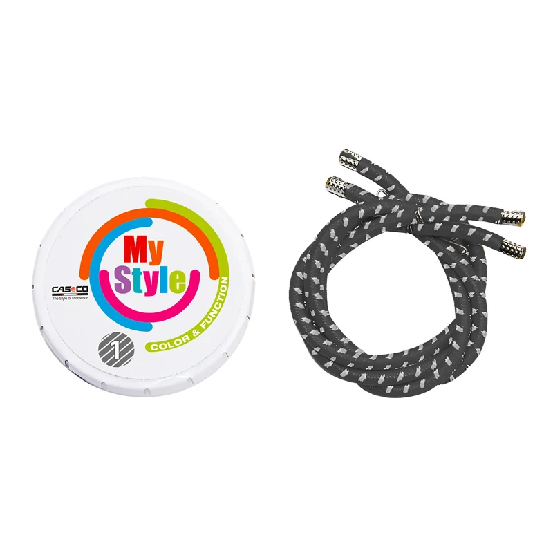 CASCO MyStyle Reflex kerékpáros sisak díszcsík - szürke - S