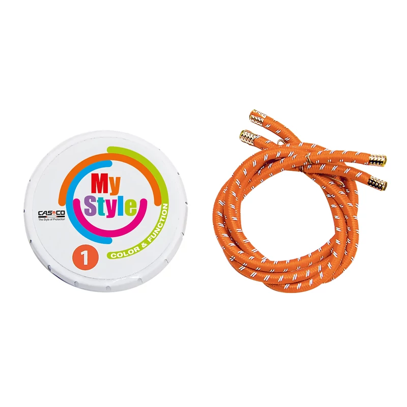 CASCO MyStyle Reflex kerékpáros sisak díszcsík - narancs - S