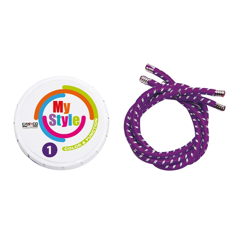 CASCO MyStyle Reflex kerékpáros sisak díszcsík - lila - S