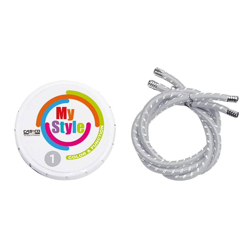 CASCO MyStyle Reflex kerékpáros sisak díszcsík - ezüst - S