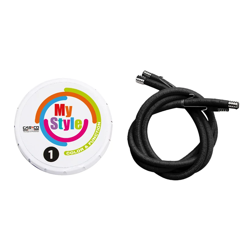 CASCO MyStyle kerékpáros sisak díszcsík - fekete - S