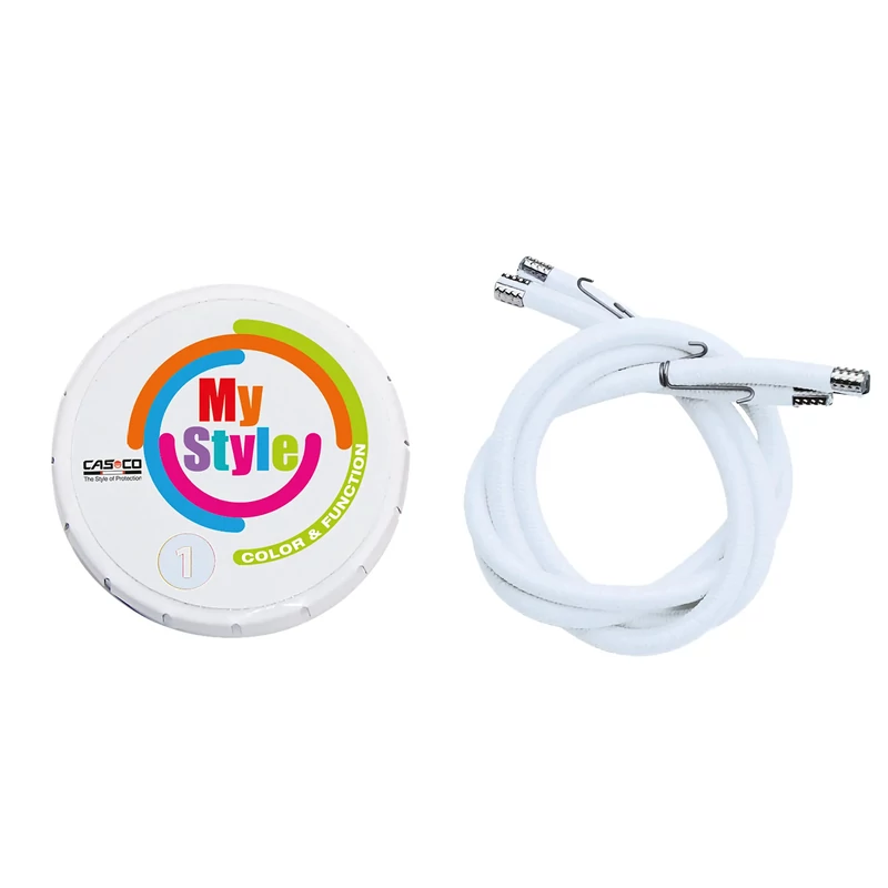 CASCO MyStyle kerékpáros sisak díszcsík - fehér - S