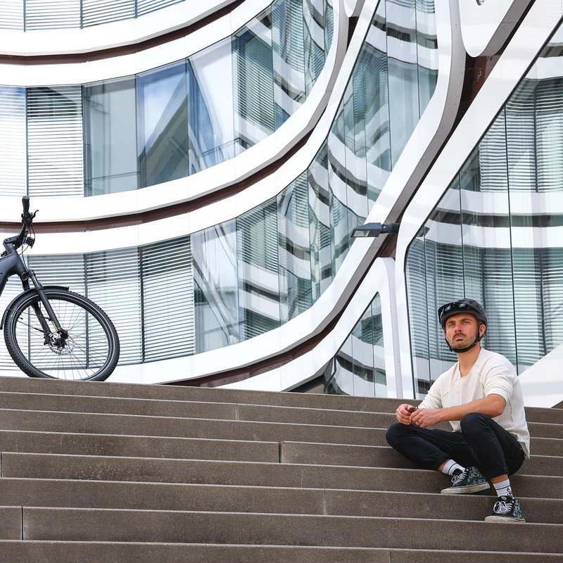 CASCO MTBE 2 kerékpáros sisak - barna - M - 5