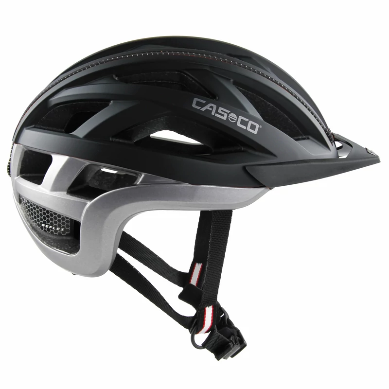CASCO Cuda 2 kerékpáros sisak - fekete/ezüst - L